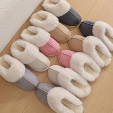 Load image into Gallery viewer, Plush Fur Slippers - Warm Non-Slip Indoor House Shoes