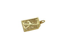 Load image into Gallery viewer, CZ Peace Sign Charm, Sku#F1455