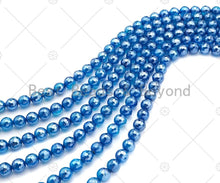 Load image into Gallery viewer, Mystic Natural Blue Agate Round Faceted Beads, 6mm/8mm/10mm/12mm Natural Agate Beads, 15.5'' Full Strand, Sku#UA221