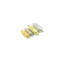 Load image into Gallery viewer, Gold Silver Oval Capsule Shape Strong Magnetic Clasp, Sku#A494
