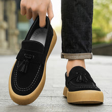 Load image into Gallery viewer, Men's British Style Derby Loafers – Suede Slip-On Casual Shoes