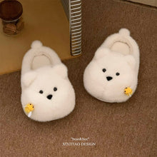 Load image into Gallery viewer, Chubby Bee Bear Slippers - Cute Cartoon Indoor House Shoes for Women &amp; Men
