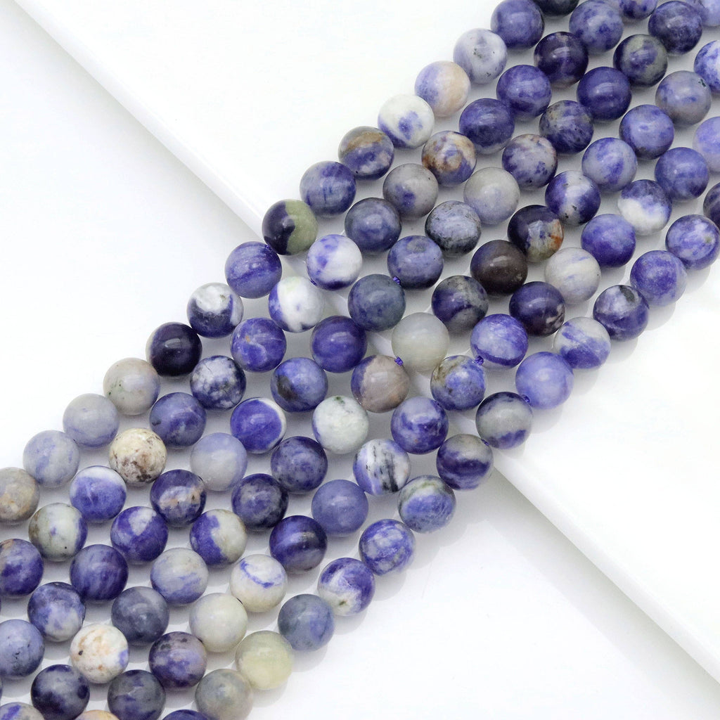 Genuine Sodalite Round Smooth Beads, Sku#U1780