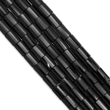 Load image into Gallery viewer, Faceted Pillow Black Onyx Beads, Sku#Q41