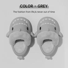 Load image into Gallery viewer, Shark Slippers Warm Fuzzy House Shoes | Detachable Fuzzy Winter Bedroom Slippers