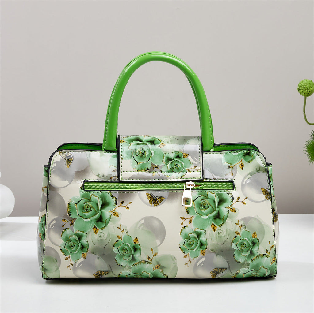 Large-capacity Patchwork Shoulder Bag