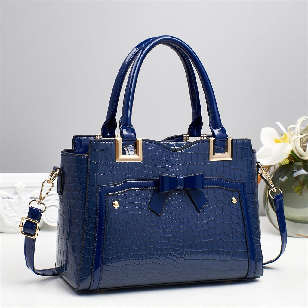 PU Leather Tote & Clutch Set