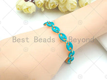 Load image into Gallery viewer, Colorful Enamel Hand Made  Mariner Chain Bracelet