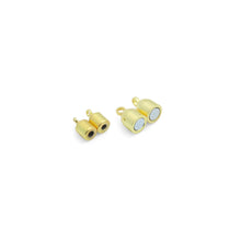 Load image into Gallery viewer, Gold Silver Oval Capsule Shape Strong Magnetic Clasp, Sku#A494