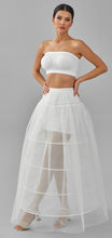 Load image into Gallery viewer, Crinoline, Wedding Dress Underskirt, White Petticoat Skirt, Four Hoop Skirt
