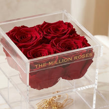 Load image into Gallery viewer, Acrylic 4 Drawer Box | Red Roses