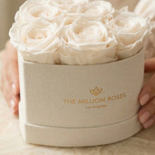 Load image into Gallery viewer, Baby Heart Beige Box | White Roses