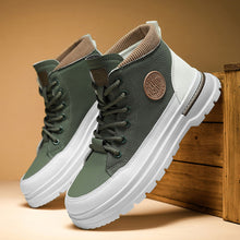 Load image into Gallery viewer, Men's Lightweight Breathable Canvas Sneakers - Casual Lace-Up Athletic Shoes
