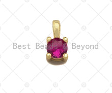 Load image into Gallery viewer, Round CZ Diamond Shape charm, sku#L446