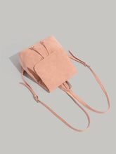 Load image into Gallery viewer, Retro Soft-Leather Tote Bag Minimalist Style | Brown &amp; Pink