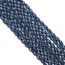 Load image into Gallery viewer, 6x9mm Sapphire Jade Faceted Rice Beads, Sku#U2033