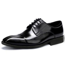 Load image into Gallery viewer, Men's Square Toe Business Casual Leather Shoes – PU Upper, Rubber Sole, Office &amp; Formal Wear
