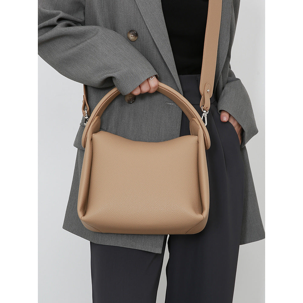 Women's Genuine Leather Dumpling Bag – Retro Shoulder Handbag