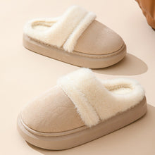 Load image into Gallery viewer, Women's Plush House Slippers Non-Slip Warm Cotton Indoor Bedroom Shoes Winter Comfort