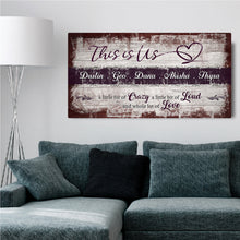 Load image into Gallery viewer, This is Us Family Sign