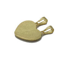 Load image into Gallery viewer, CZ Gold  Virgin Mary Te Amo Medallion Heart Charm, Sku#LK760