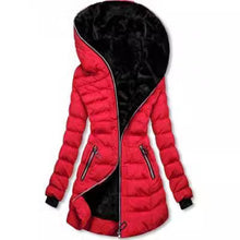 Load image into Gallery viewer, Women's Thick Cotton Coat With A Large Fur Collar