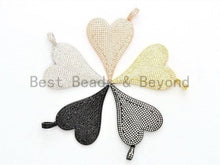 Load image into Gallery viewer, CZ Large Heart Pendant, Sku#F559