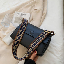 Load image into Gallery viewer, Retro Wide-Strap Mini Square Crossbody Bag – Urban Minimalist PU Leather Shoulder Bag