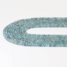Load image into Gallery viewer, Genuine Blue Apatite Faceted Rondelle Beads, Sku#U1684