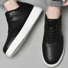 Load image into Gallery viewer, Korean-Style Low-Top Sneakers – Men's &amp; Women's Casual White Shoes | Thick Sole Lace-Up