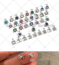 Load image into Gallery viewer, Silver Personalized Charm Bangle, charm bangle, letter Bangle, Name Bangle, sku#X191