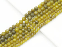 Load image into Gallery viewer, Genuine Olive Jade Round Faceted Beads, Sku#U1433