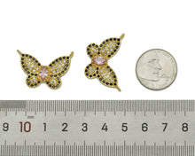 Load image into Gallery viewer, CZ Butterfly Charm, Sku#JL96