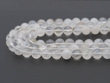 Load image into Gallery viewer, Genuine Picture Milky Quartz Round Smooth Beads, Sku#U1357