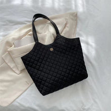 Load image into Gallery viewer, Women's Retro Horizontal Square Tote Bag with Double Straps - Everyday Commuter Handbag by Sarah Express