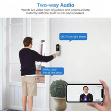 Load image into Gallery viewer, 1080P HD Smart Doorbell Camera with AI Detection &amp; Night Vision