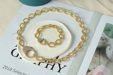 Load image into Gallery viewer, Chunky Oval Link Chain Necklace Bracelet, Sku#CL02