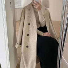 Load image into Gallery viewer, Women's Wool Coat Mid-length Loose Thicken Autumn Winter New Style Overcoat
