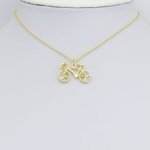 Load image into Gallery viewer, Gold Bike Charm Pendant, Sku#LK1125