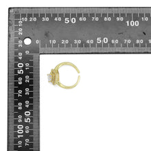 Load image into Gallery viewer, Clear CZ Big Teardrop CZ Gold Adjustable Ring, Sku#A169