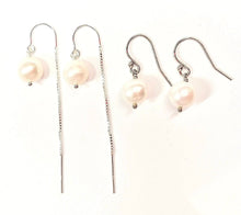 Load image into Gallery viewer, Single Pearl earrings