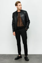 Load image into Gallery viewer, The Blanchard Black Leather Men Jacket
