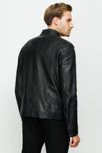 Load image into Gallery viewer, The Blanchard Black Leather Men Jacket