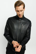 Load image into Gallery viewer, The Blanchard Black Leather Men Jacket