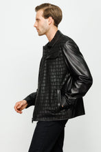 Load image into Gallery viewer, The Emerson Black Leather Men Jacket