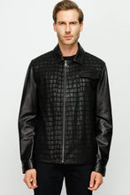 Load image into Gallery viewer, The Emerson Black Leather Men Jacket