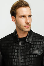 Load image into Gallery viewer, The Emerson Black Leather Men Jacket