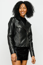 Load image into Gallery viewer, The Deytona Black Leather Women Jacket