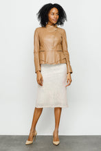 Load image into Gallery viewer, The Olmetti Tan Leather Women Jacket