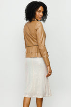 Load image into Gallery viewer, The Olmetti Tan Leather Women Jacket